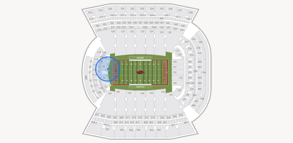 Razorback Stadium Seating Chart