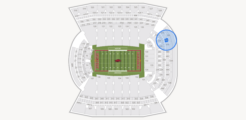 Razorback Stadium Seating Chart
