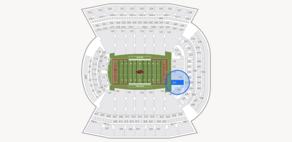 Razorback Stadium Seating Chart