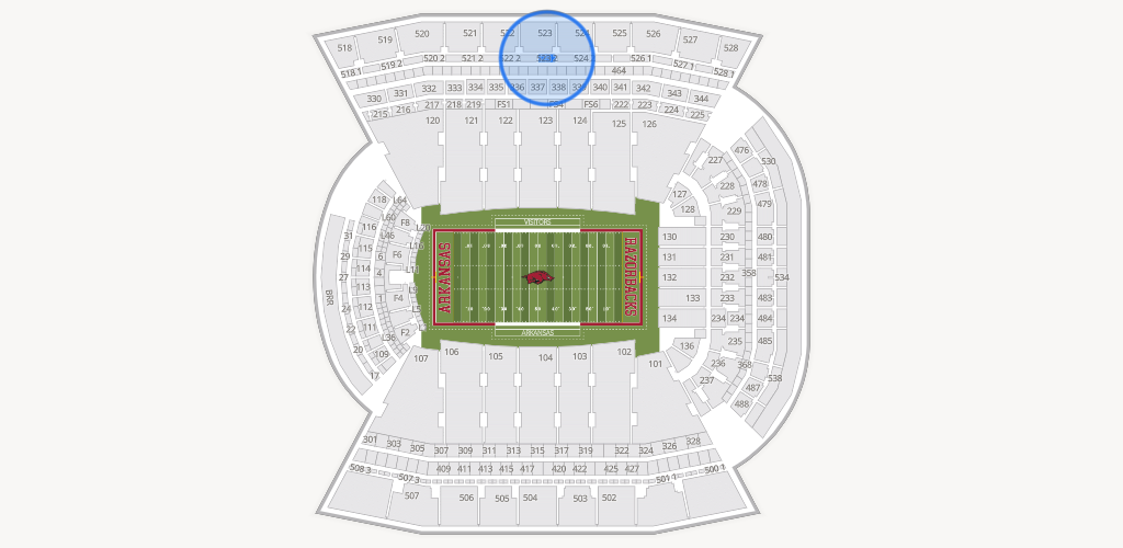 Razorback Stadium Seating Chart