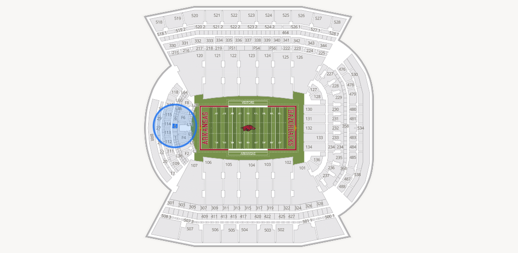 Razorback Stadium Seating Chart