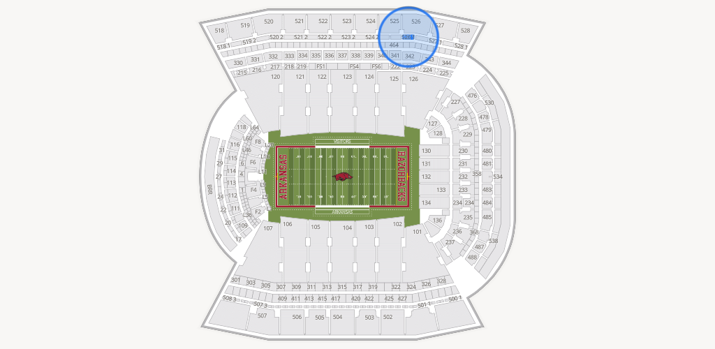 Razorback Stadium Seating Chart