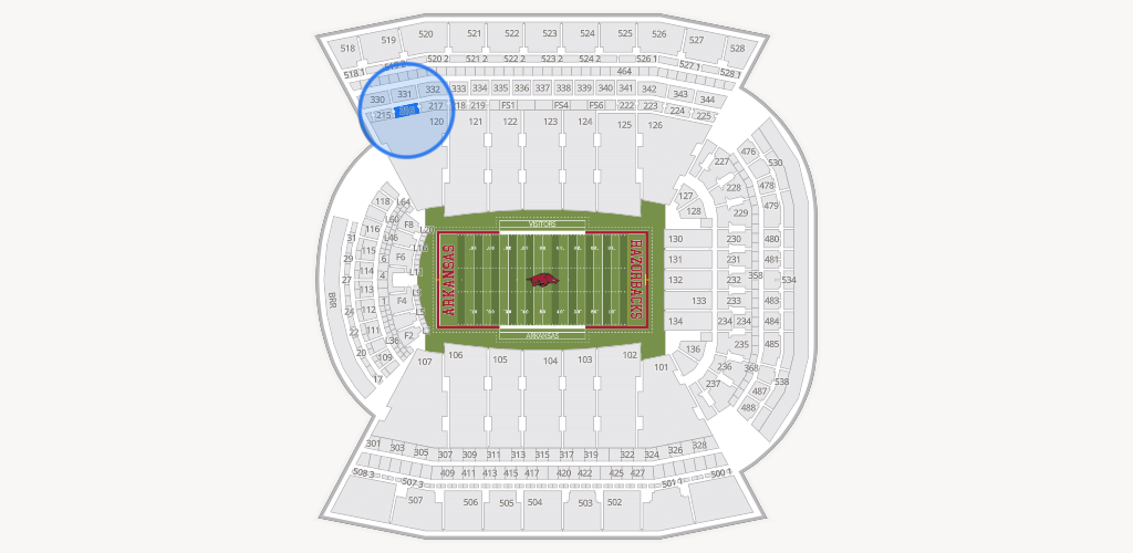 Razorback Stadium Seating Chart