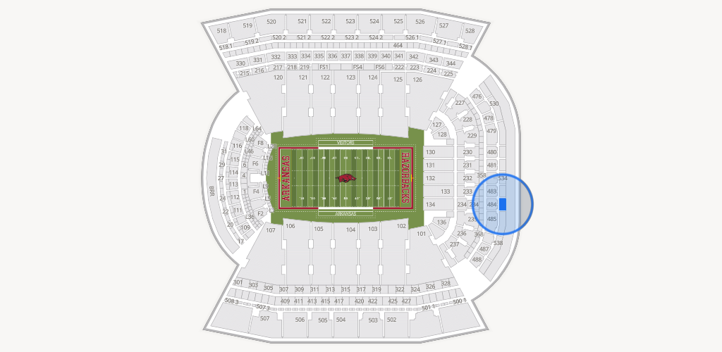 Razorback Stadium Seating Chart