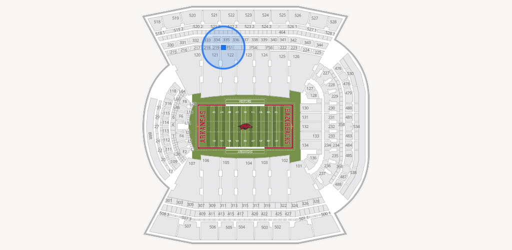 Razorback Stadium Seating Chart