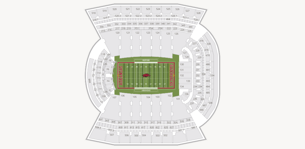 Razorback Stadium Seating Chart