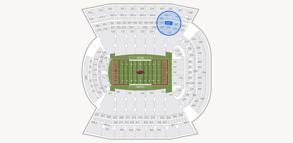 Razorback Stadium Seating Chart