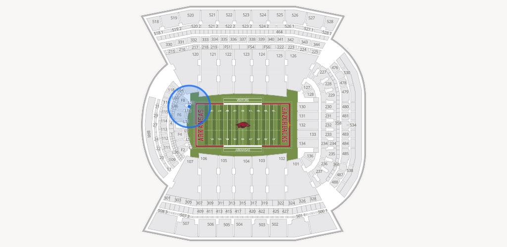 Razorback Stadium Seating Chart