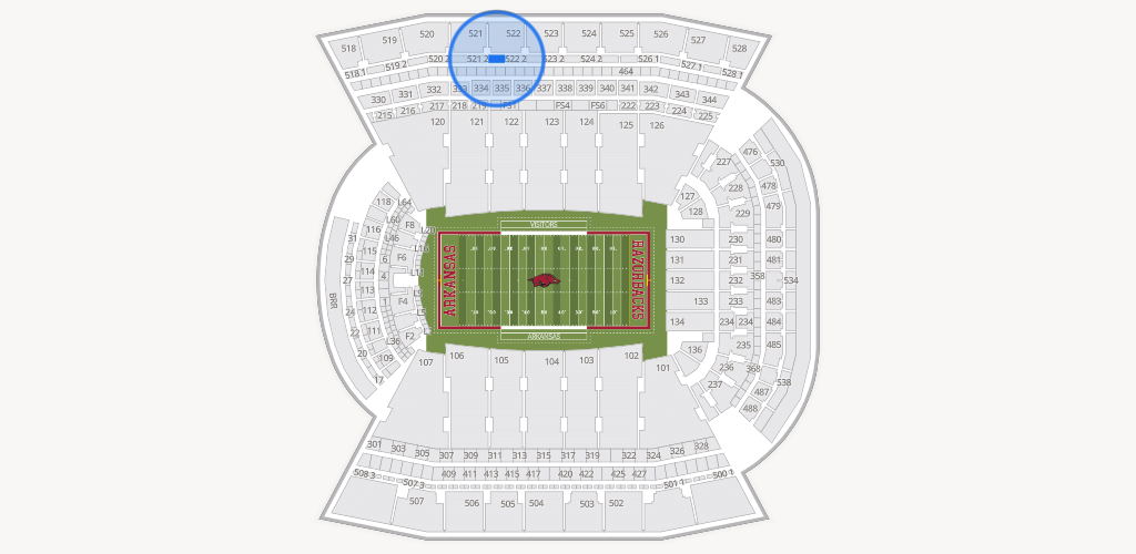 Razorback Stadium Seating Chart