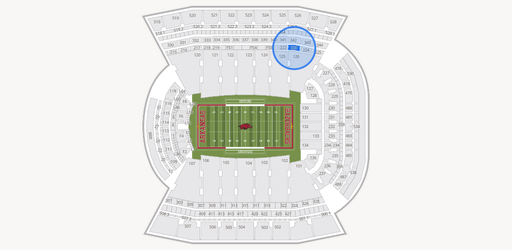 Razorback Stadium Seating Chart