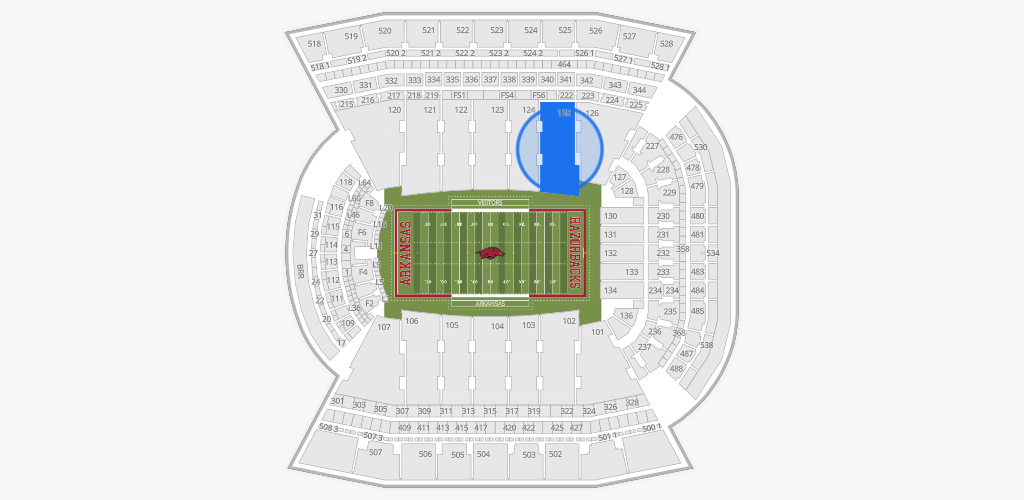 Razorback Stadium Seating Chart