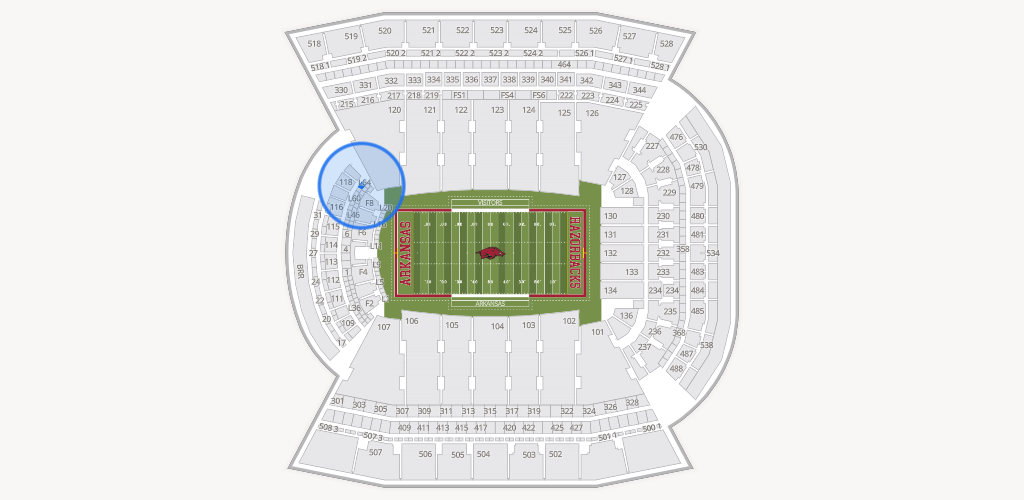 Razorback Stadium Seating Chart