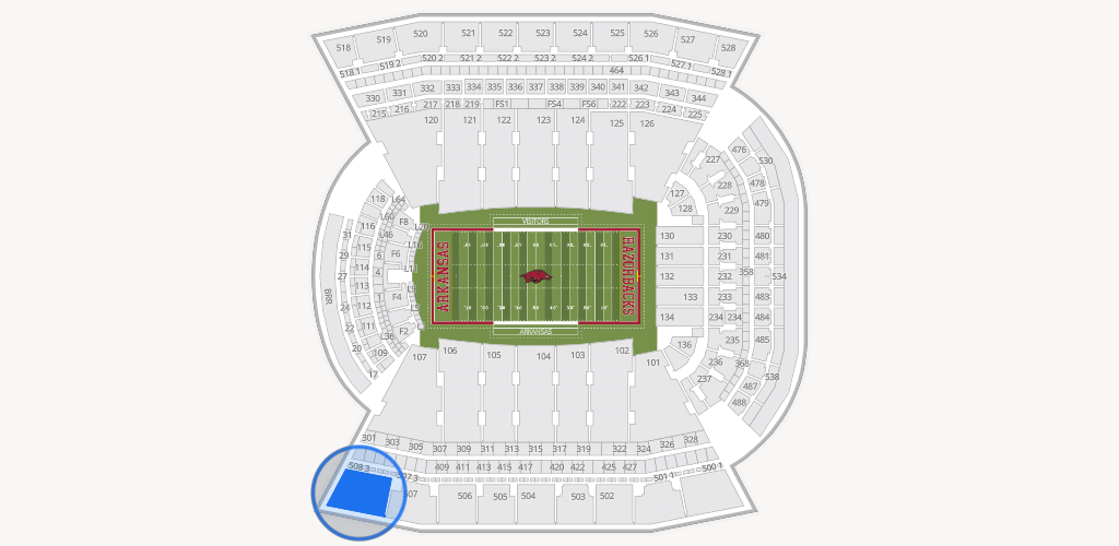 Razorback Stadium Seating Chart