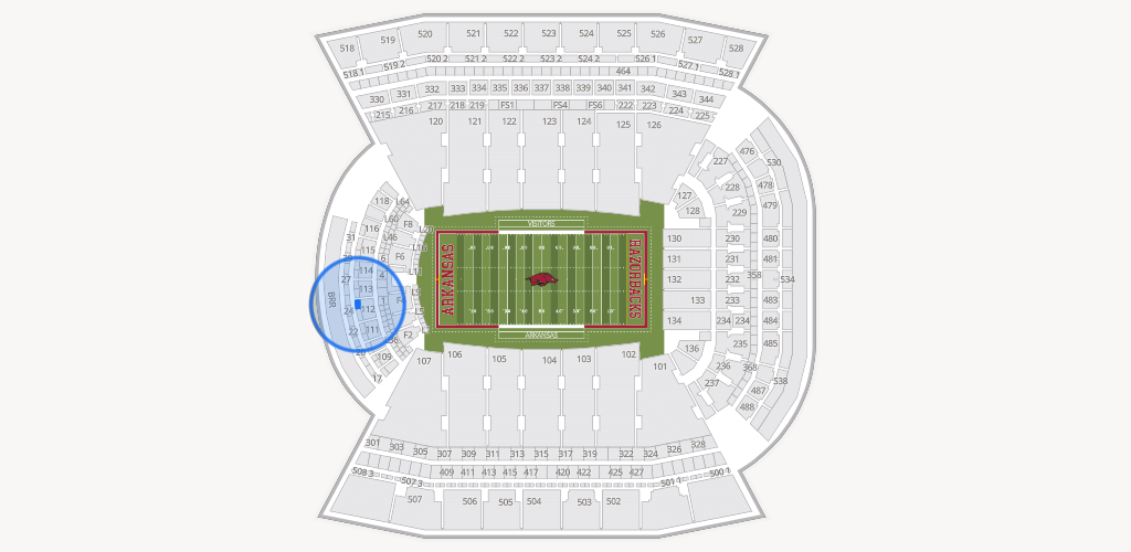 Razorback Stadium Seating Chart