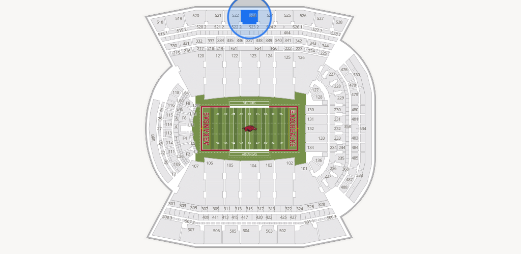 Razorback Stadium Seating Chart