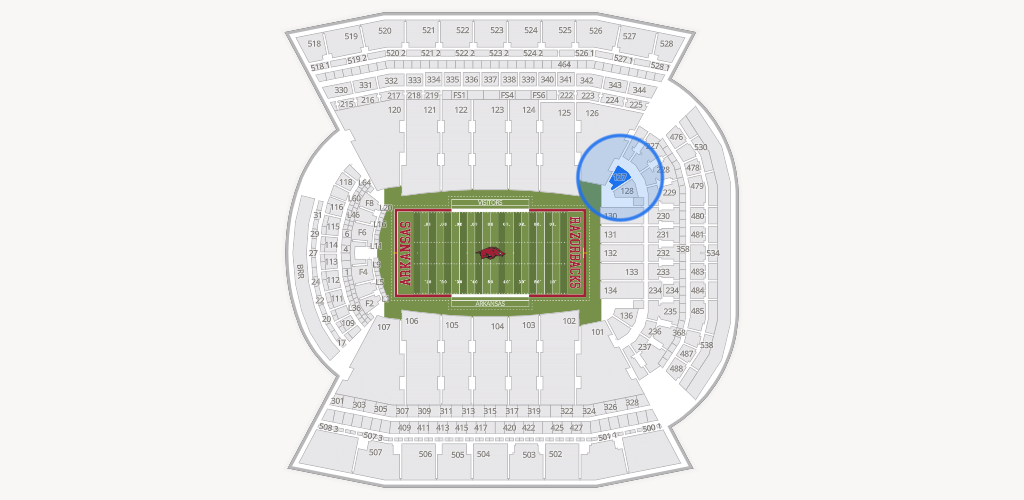 Razorback Stadium Seating Chart