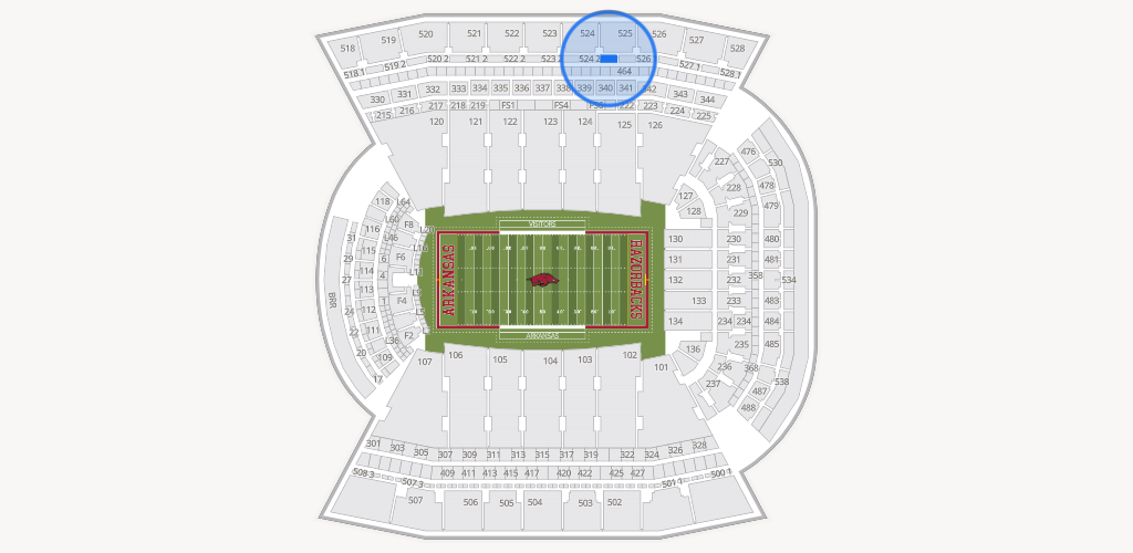 Razorback Stadium Seating Chart