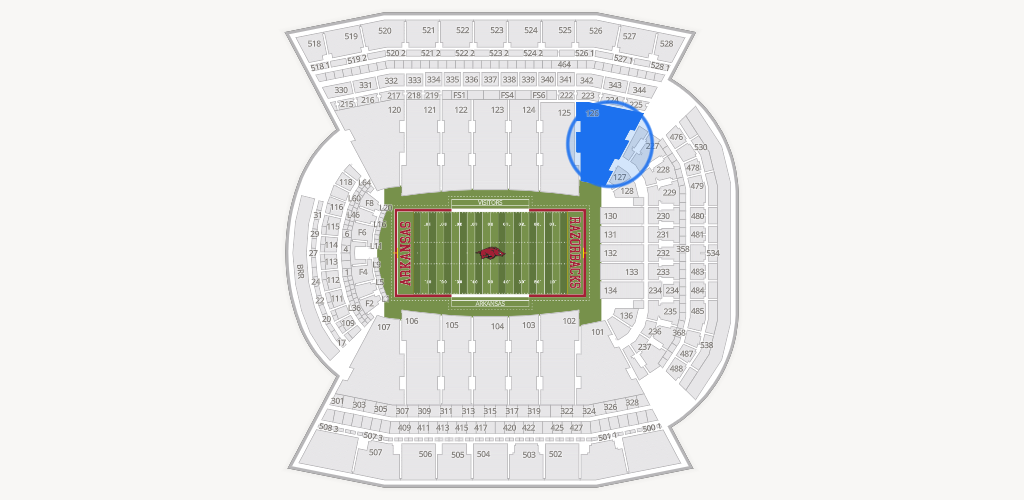 Razorback Stadium Seating Chart