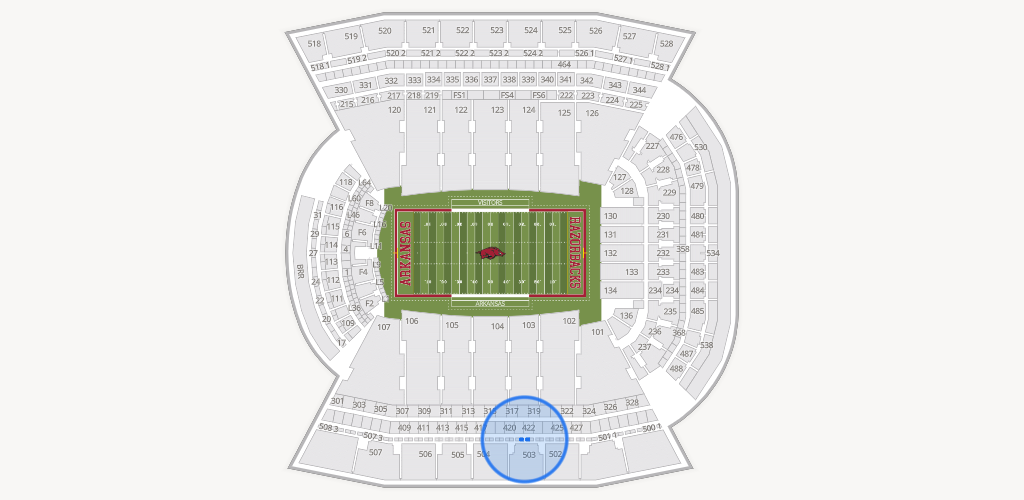 Razorback Stadium Seating Chart