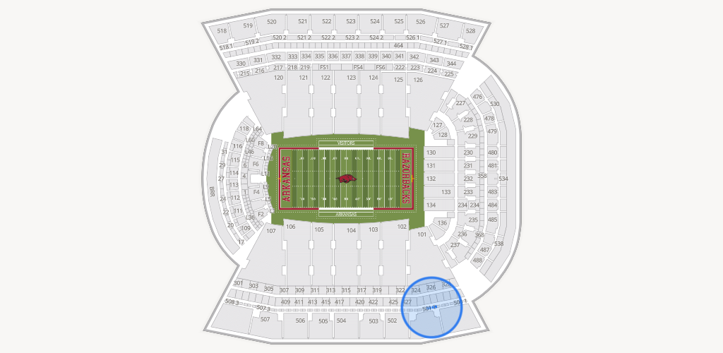 Razorback Stadium Seating Chart