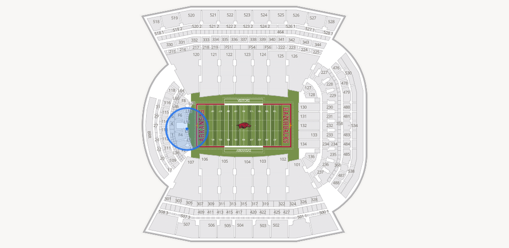 Razorback Stadium Seating Chart