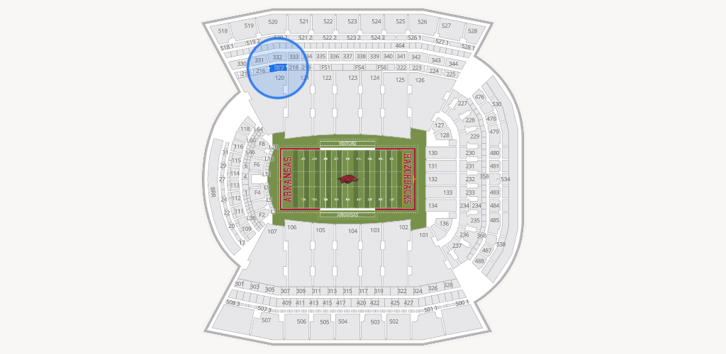 Razorback Stadium Seating Chart
