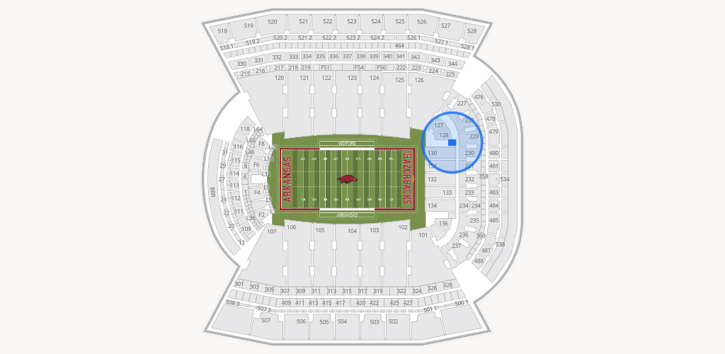 Razorback Stadium Seating Chart