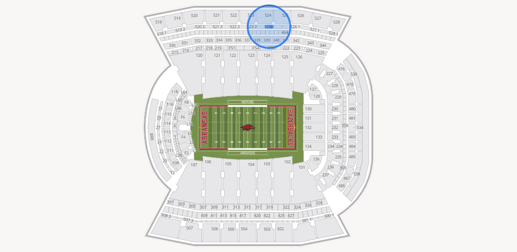 Razorback Stadium Seating Chart