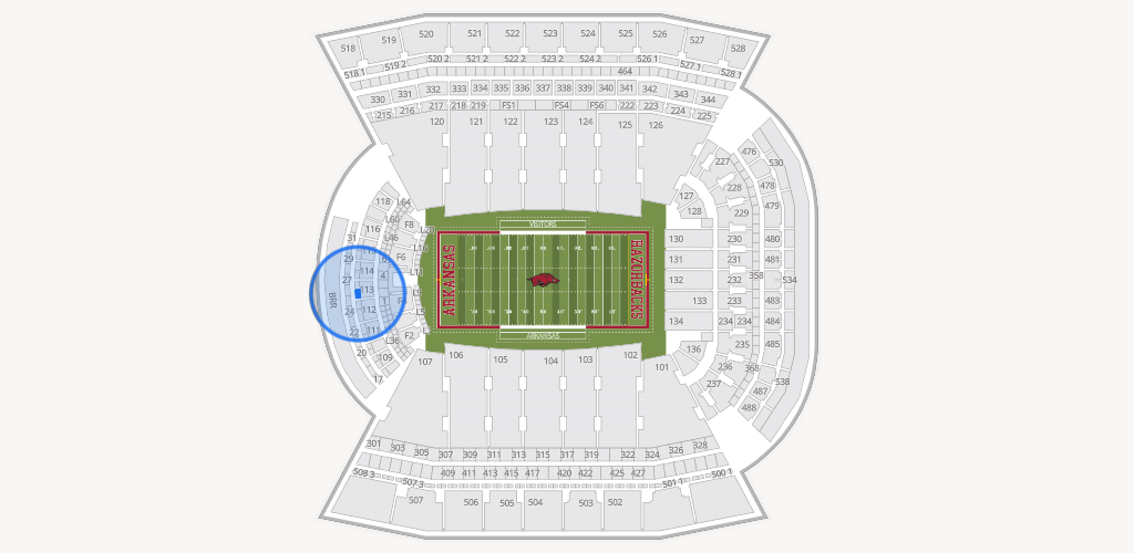 Razorback Stadium Seating Chart