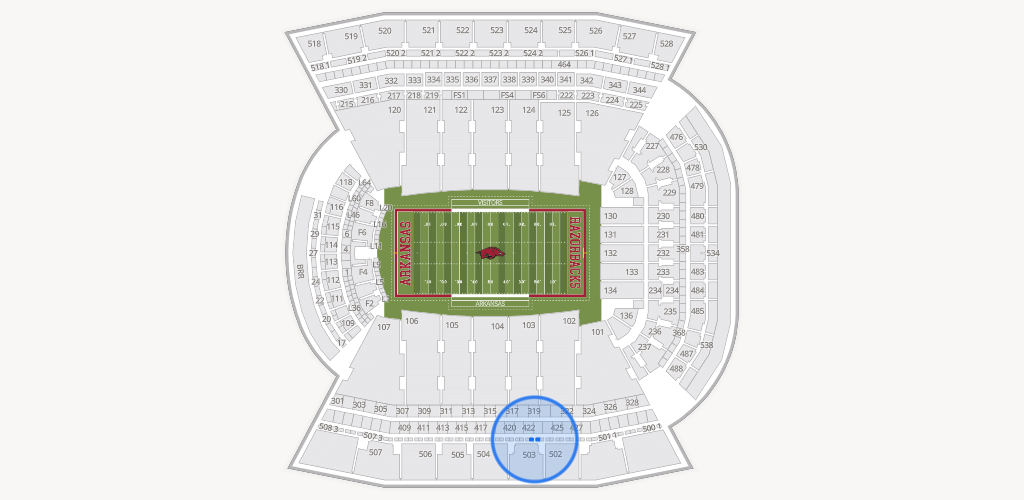 Razorback Stadium Seating Chart