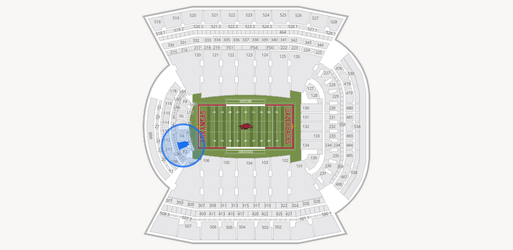 Razorback Stadium Seating Chart