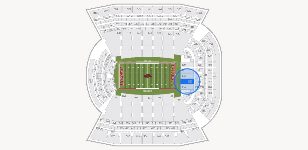 Razorback Stadium Seating Chart