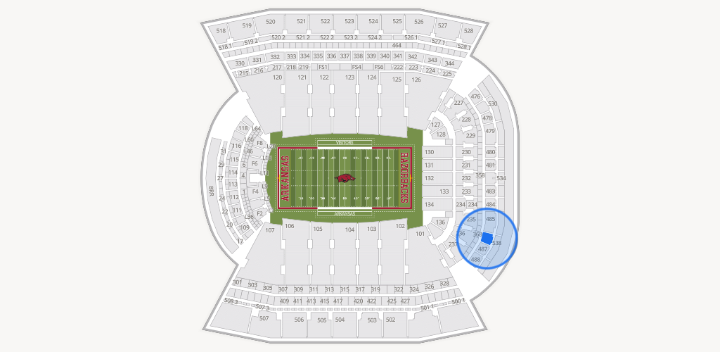 Razorback Stadium Seating Chart
