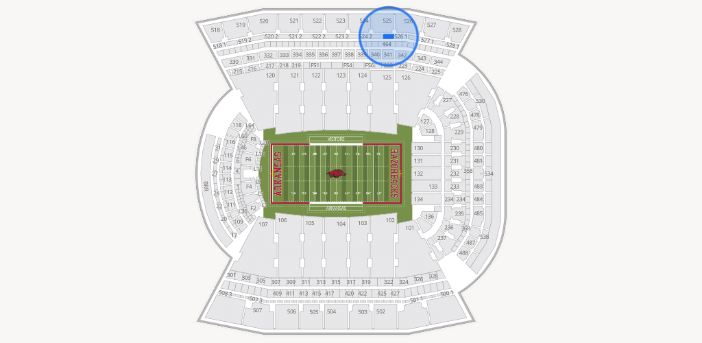 Razorback Stadium Seating Chart