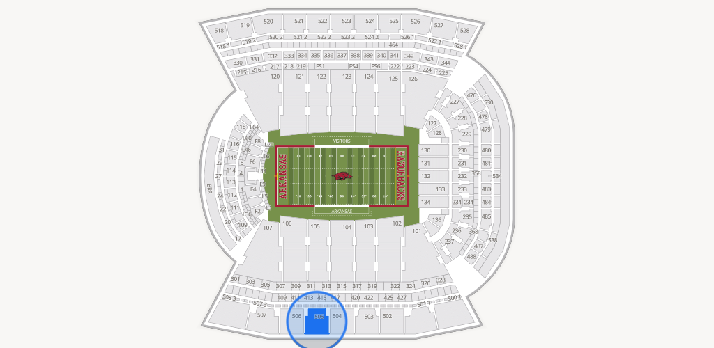 Razorback Stadium Seating Chart