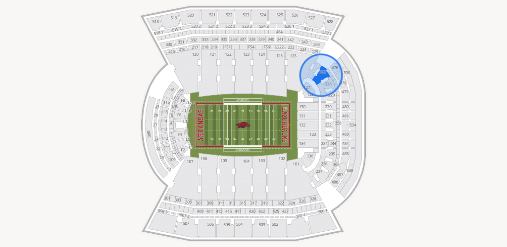 Razorback Stadium Seating Chart