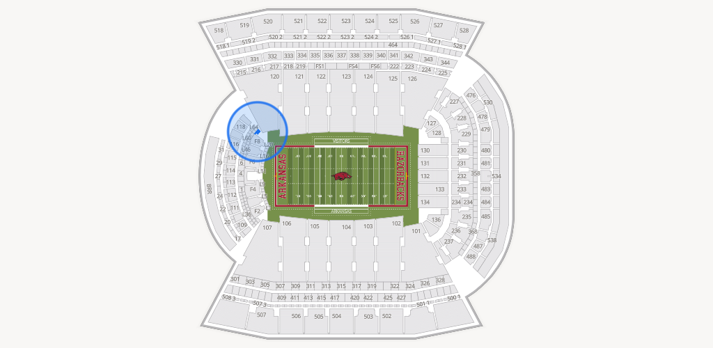 Razorback Stadium Seating Chart