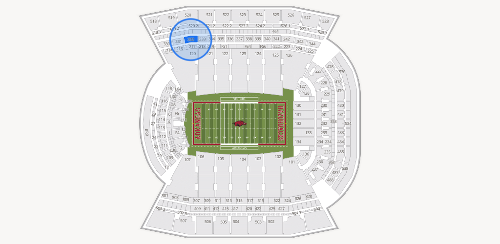Razorback Stadium Seating Chart