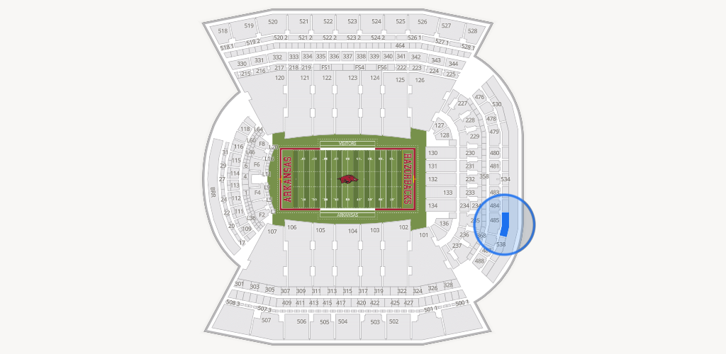Razorback Stadium Seating Chart