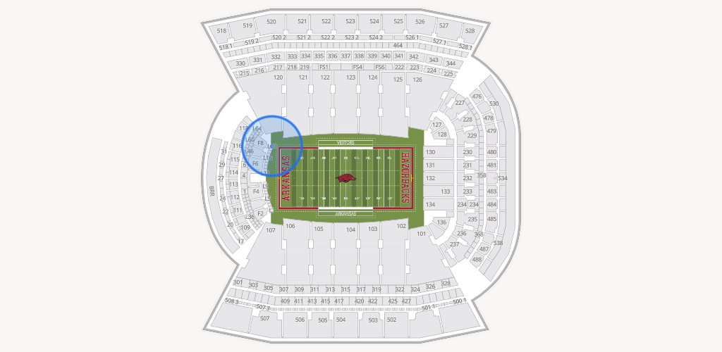 Razorback Stadium Seating Chart