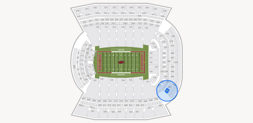 Razorback Stadium Seating Chart