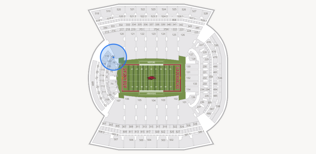 Razorback Stadium Seating Chart