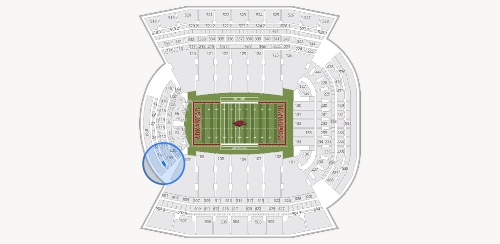 Razorback Stadium Seating Chart