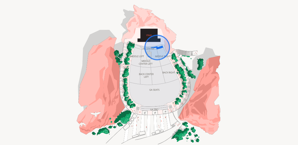 Red Rocks Amphitheatre Seating Chart