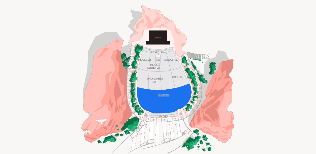 Red Rocks Amphitheatre Seating Chart