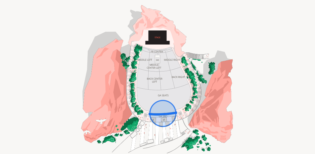 Red Rocks Amphitheatre Seating Chart