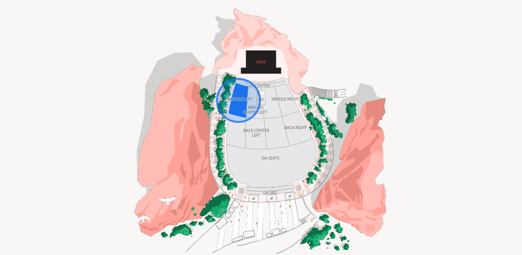 Red Rocks Amphitheatre Seating Chart