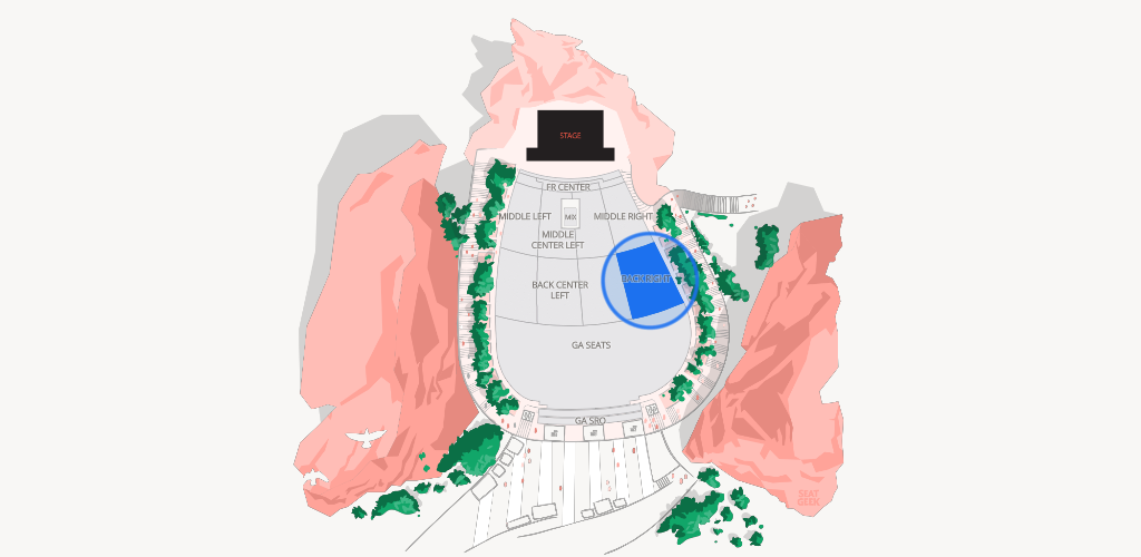 Red Rocks Amphitheatre Seating Chart