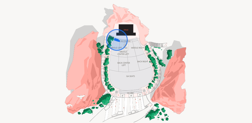 Red Rocks Amphitheatre Seating Chart