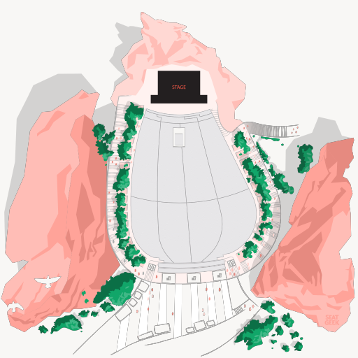 Red Rocks Amphitheatre seating chart